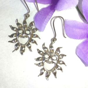 HAPPY SUN SILVER EARRINGS MADE IN EGYPT